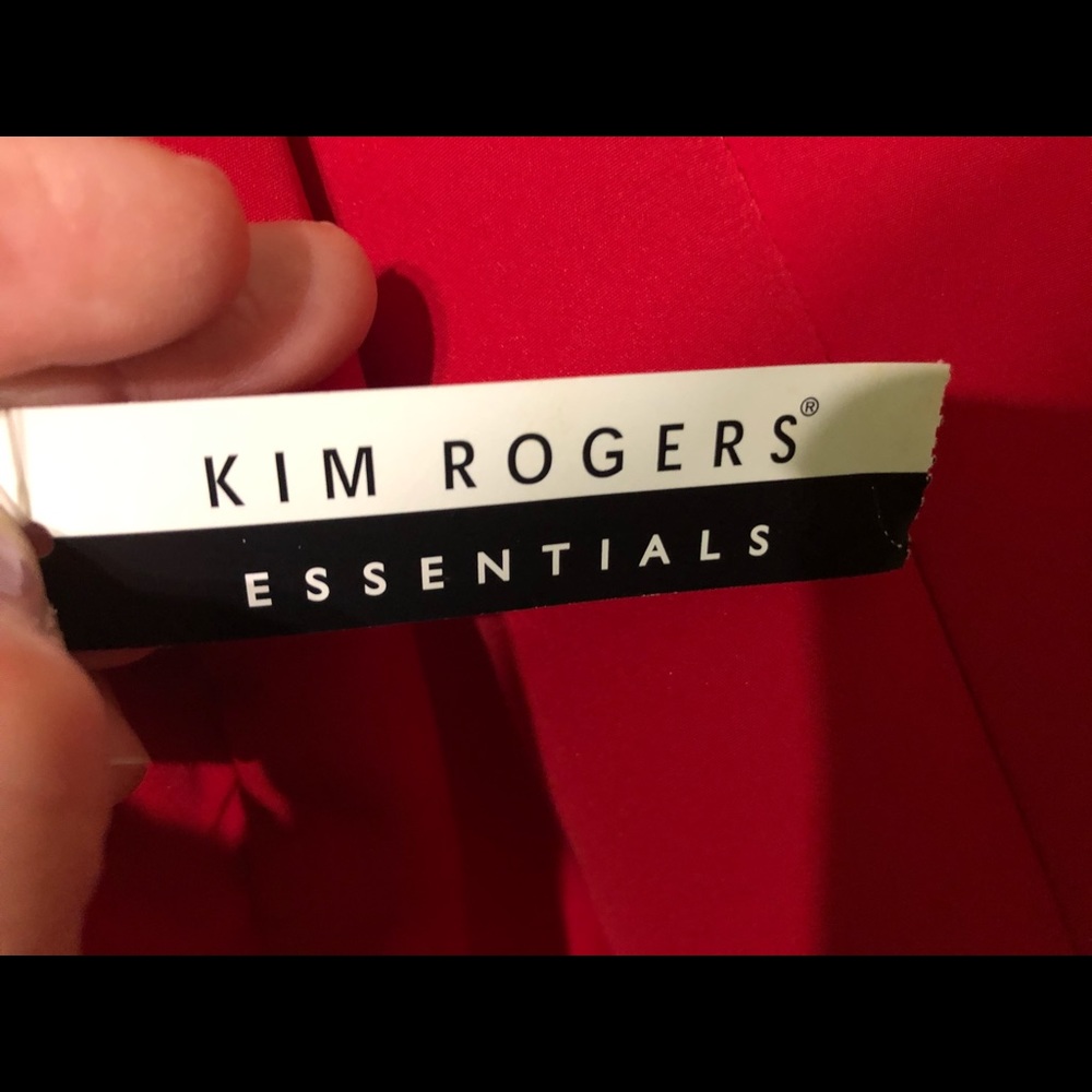 Kim Rogers Red Lipstick Shirt Blouse Top 3X - Picture 5 of 6